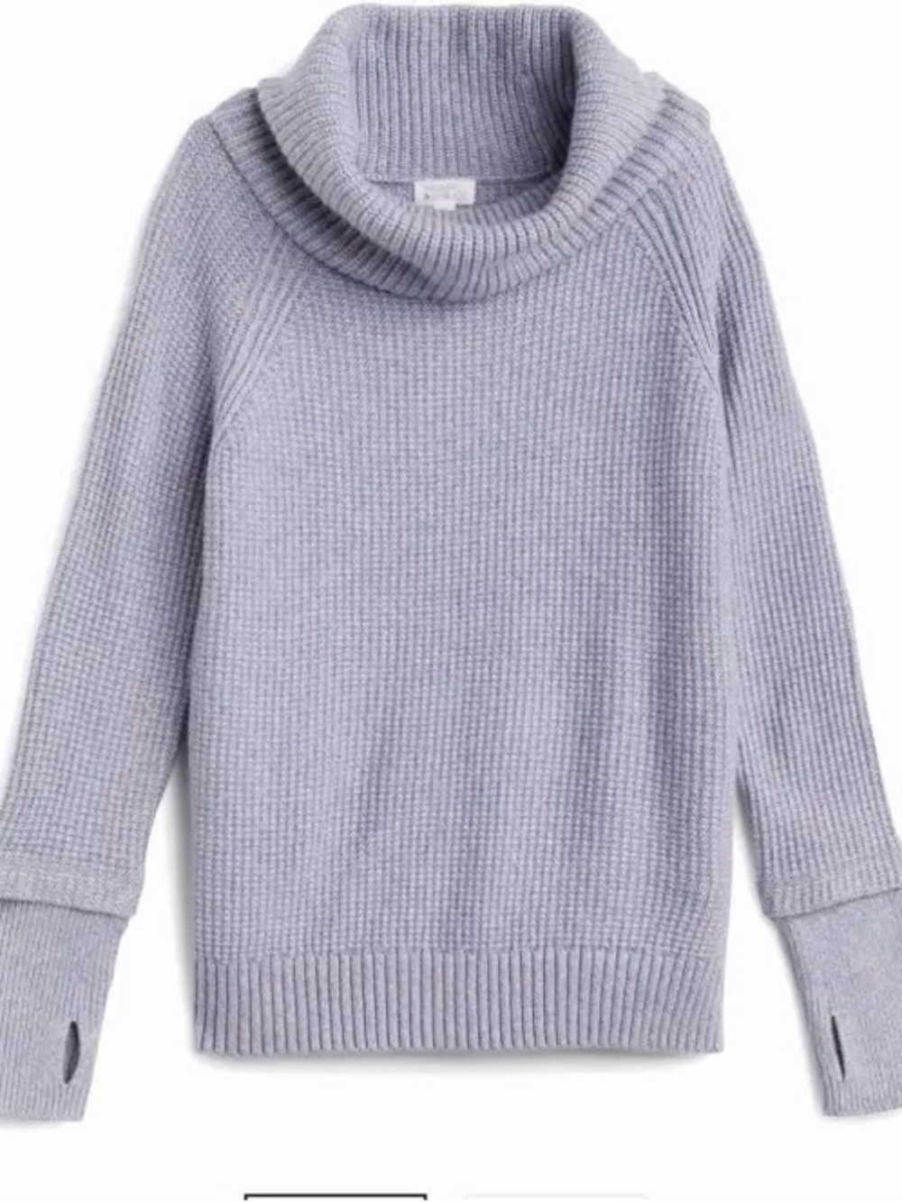 Market & Spruce Grey Cowl Neck Sweater